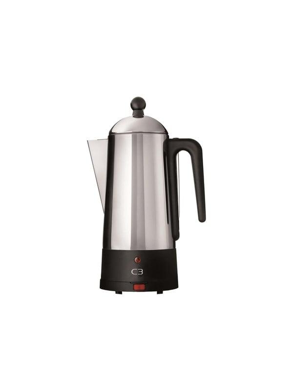 Elegant elektrisk perkolator i rustfrit stål – 6 kopper