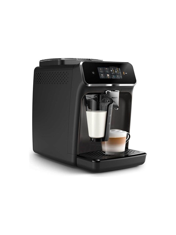 Automatisk Kaffemaskine med Mælkeskummer - 15 Bar, Sort