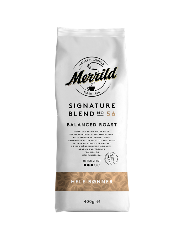 Merrild No. 56 – 400g Hele Bønner Kaffe til Kaffeelskere