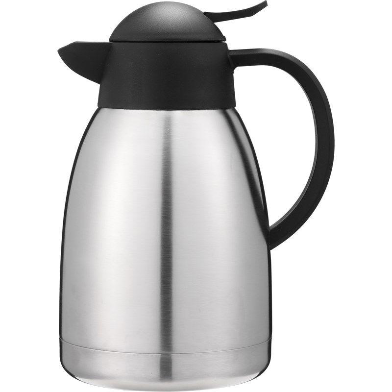 Elegant Sort Termokande i Rustfrit Stål – 1,5 Ltr.