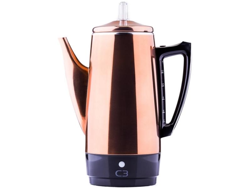 Elegant Kobber Percolator til 12 Kopper – Bestil nu!