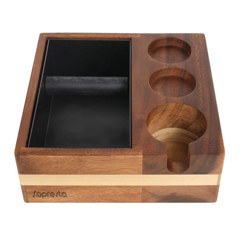 Premium Knock Box og Tamping Station fra Sopresta