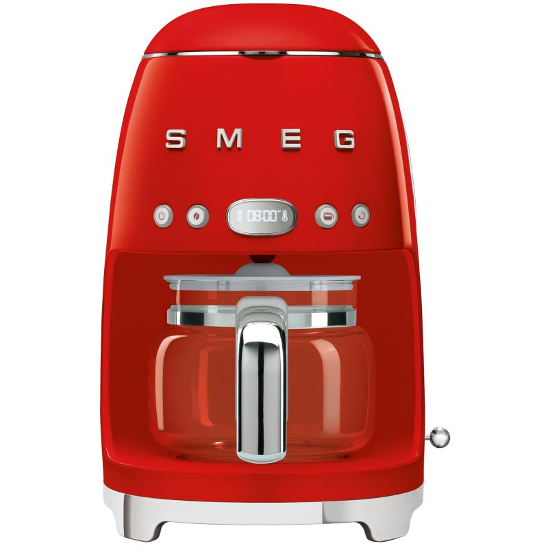 Smeg 50s Kaffemaskine - Rød Elegance til Kaffeelskere