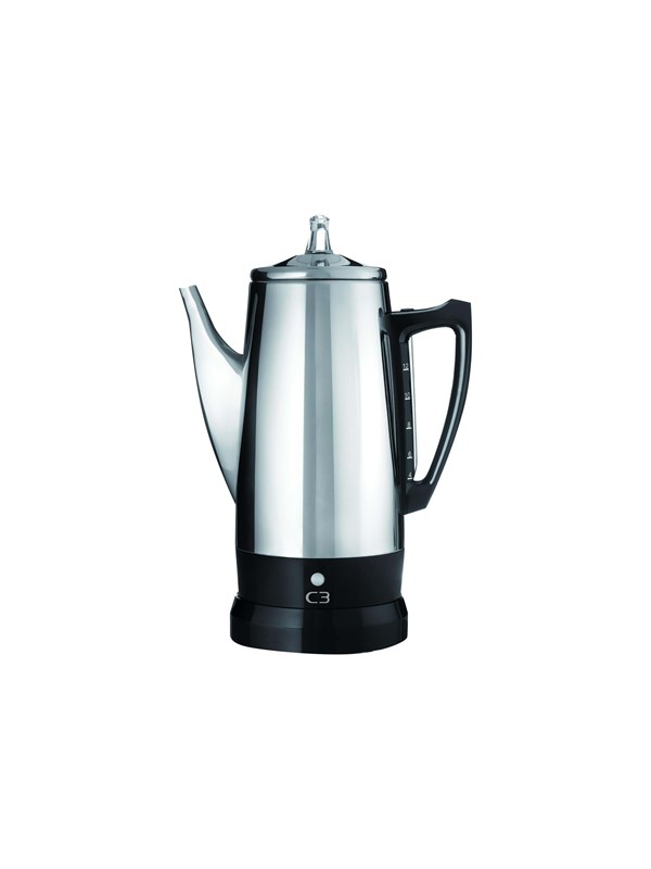 Basic Eco  Electric Percolator  Bright Stainless Steel fra C3 hos Proshop.dk 7331890505096