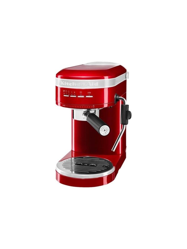 Artisan Keseca  Coffee Machine With Cappuccinatore  Bar  Candy Apple Red fra Kitchenaid hos Proshop.dk 8003437607578