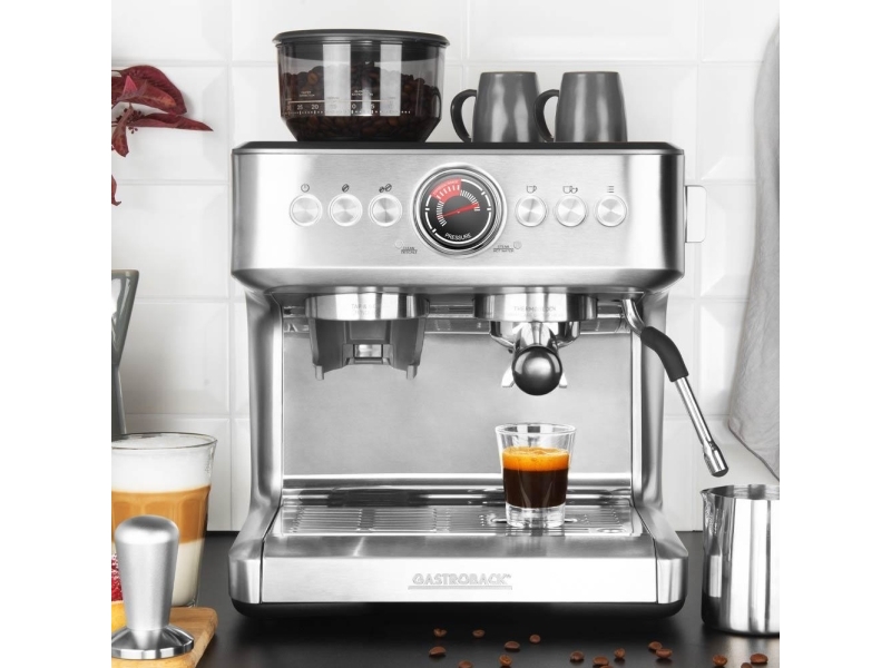 Design Advanced Duo, Espressomaskine, , , Kaffebønner, Indbygget æ, , Rustfrit å fra Gastroback hos Computersalg.dk 4016432426260