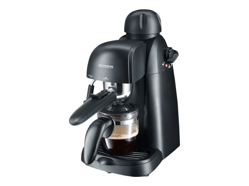 Kaffemaskine Med ælkeskummer  . Bar  Kopper  Sort fra Severin hos Computersalg.dk 4008146018831