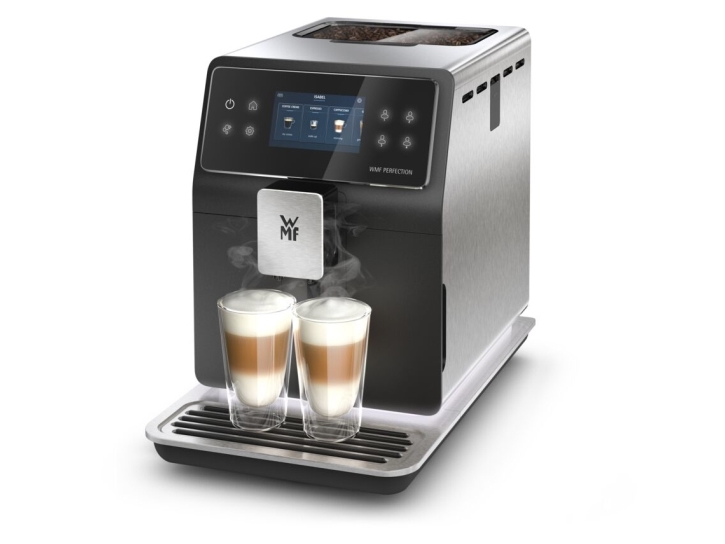 Perfection , Kombi Kaffemaskine, , Kaffebønner, Malet Kaffe, Indbygget æ, Sort, Rustfrit å fra Wmf hos Computersalg.dk 3016661165917