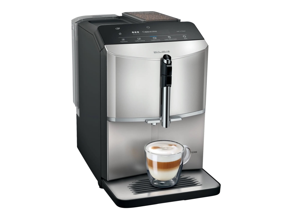 . Tfe  Automatisk Kaffemaskine Med ælkeskummer  Bar  Inox ø Metallisk Sort fra Siemens hos Computersalg.dk 4242003926895