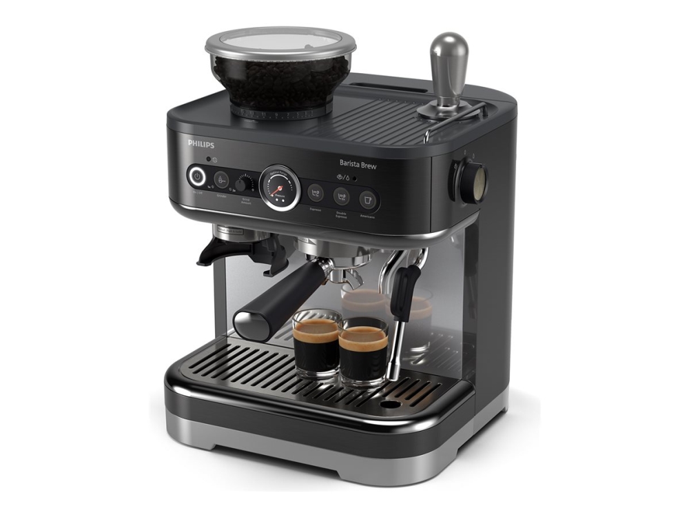 | Espresso Machine | Psa Barista Brew | Pump Pressure Bar | Built Milk Frother | Semi Automatic |  | Black fra Philips hos Computersalg.dk 8720389033223