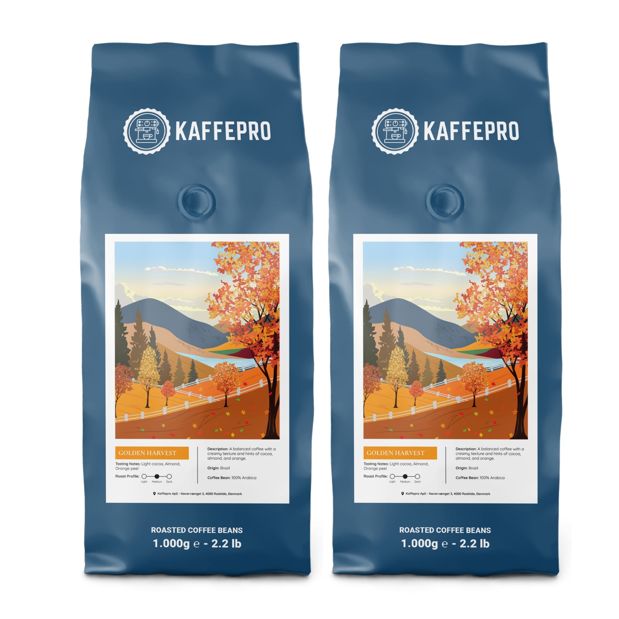 Golden Harvest  Kaffepakke:  Kaffebønner fra Kaffepro hos Kaffepro.dk 5744004230357