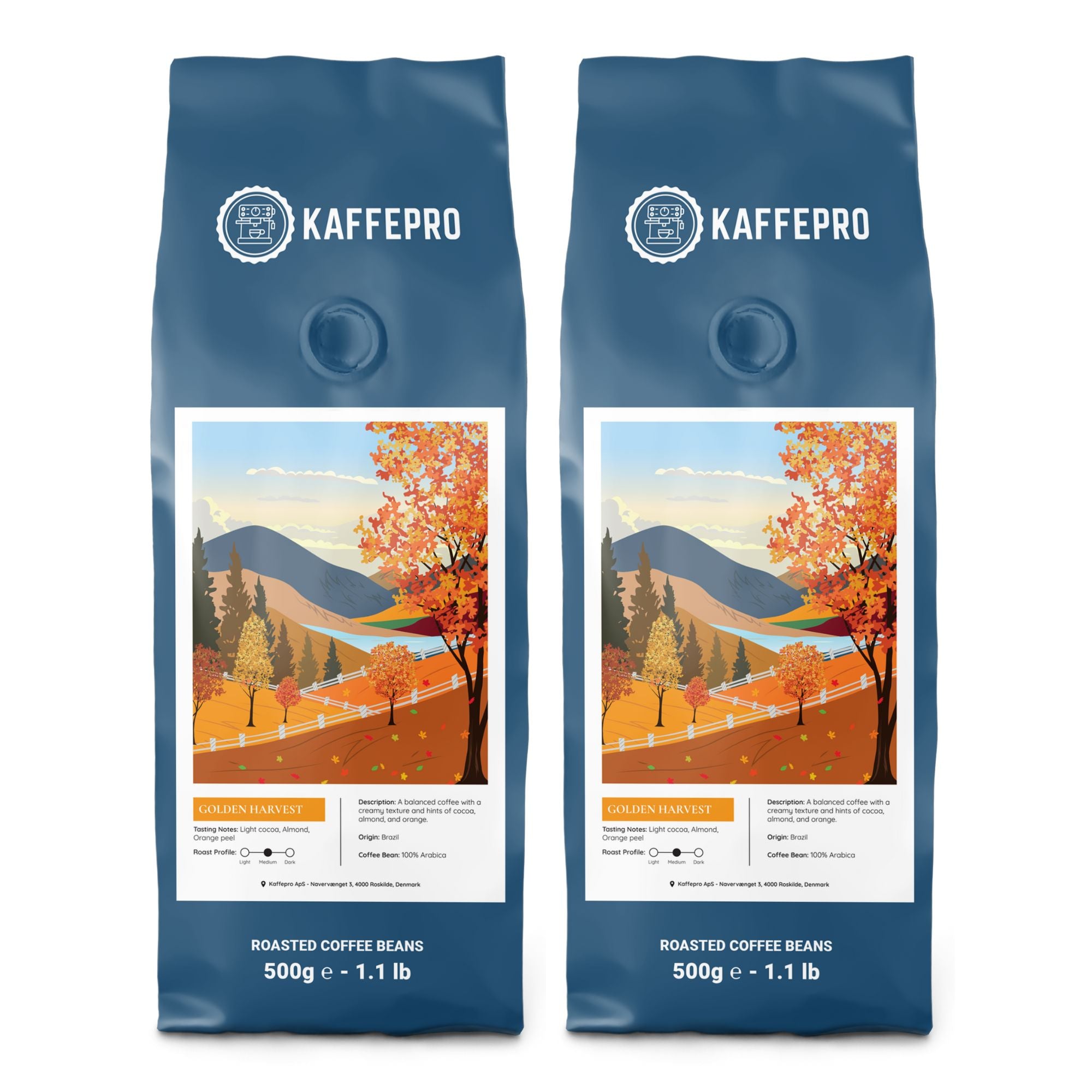 Golden Harvest  Kaffepakke:  Kaffebønner fra Kaffepro hos Kaffepro.dk 5744004230340