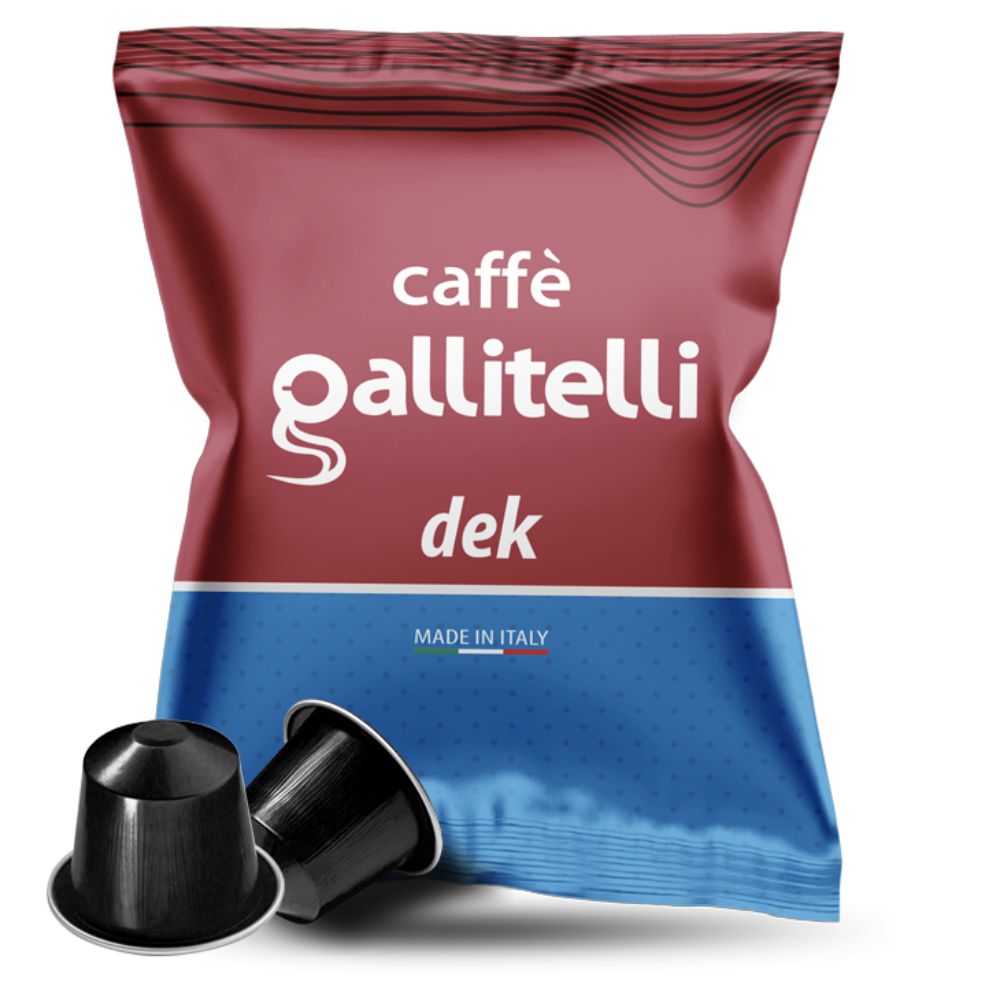 Decaf (koffeinfri)  Nespresso Kompatible Kapsler  Stk. fra Gallitelli Caffã¨ hos Kaffepro.dk 8053807220418