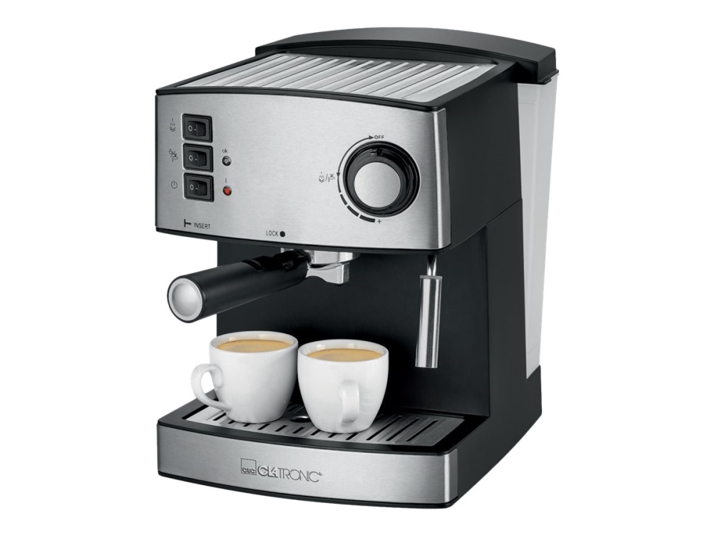 Kaffemaskine Med ælkeskummer  Bar  Rustfrit å fra Clatronic hos Computersalg.dk 4006160633382