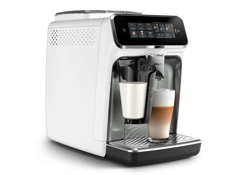 , Espressomaskine, Kaffebønner, Indbygget æ, Rustfrit å, Hvid fra Philips hos Computersalg.dk 8720389030215