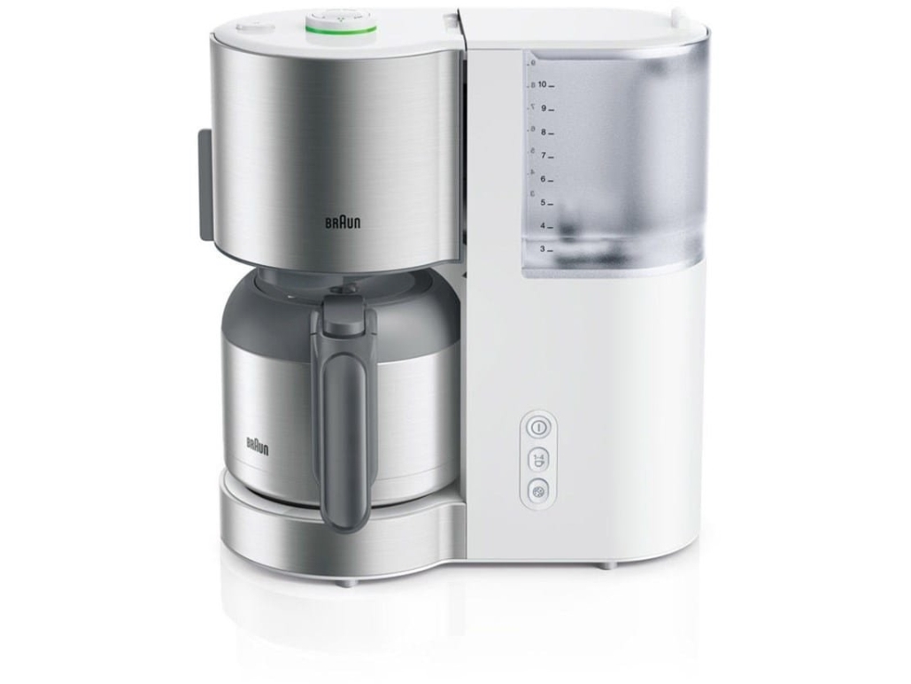 Idcollection  , Filter Kaffemaskine, Malet Kaffe, , Rustfrit å, Hvid fra Braun hos Computersalg.dk 8021098320315