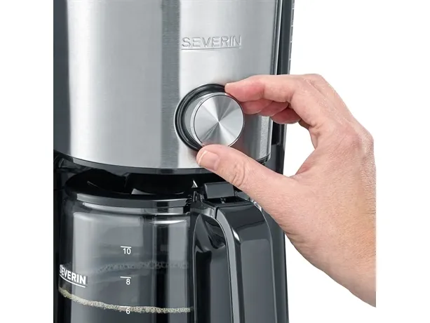 Kaffemaskine  Kopper  ørstet Rustfrit å Sort fra Severin hos Computersalg.dk 4008146032639