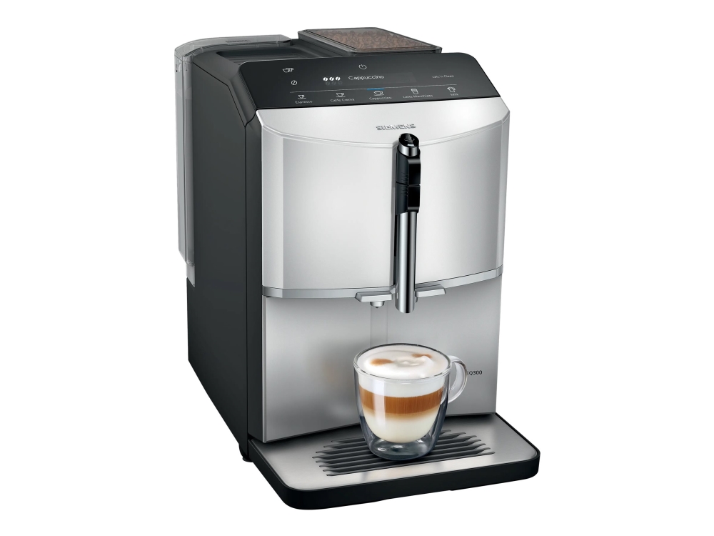 . Tfe  Automatisk Kaffemaskine Med ælkeskummer  Bar  Lys ø fra Siemens hos Computersalg.dk 4242003926871