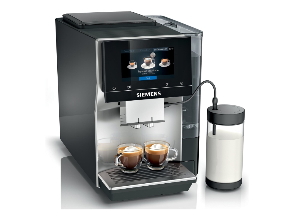 . Classic Tpr  Automatisk Kaffemaskine Med ælkeskummer  Bar  Inox ølvmetallisk fra Siemens hos Computersalg.dk 4242003959237
