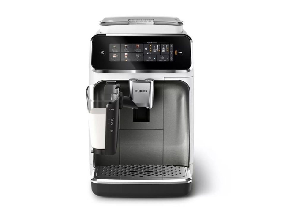 , Espressomaskine, Kaffebønner, Indbygget æ, Rustfrit å, Hvid fra Philips hos Computersalg.dk 8720389030215