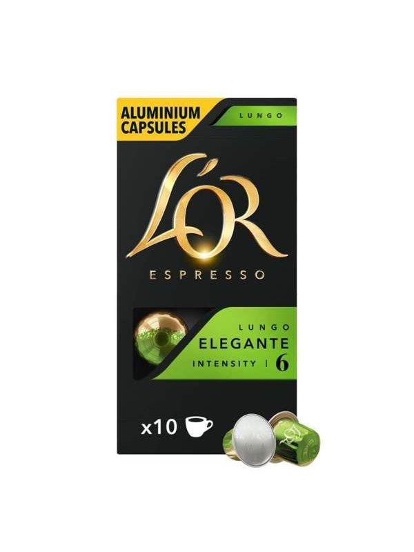 &apos; Capsules Espresso Lungo Elegante  Pcs fra L'or hos Proshop.dk 8711000360552